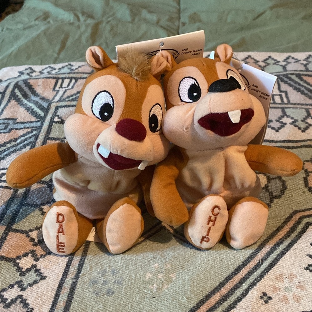 Disney Chip and Dale bean bag plush